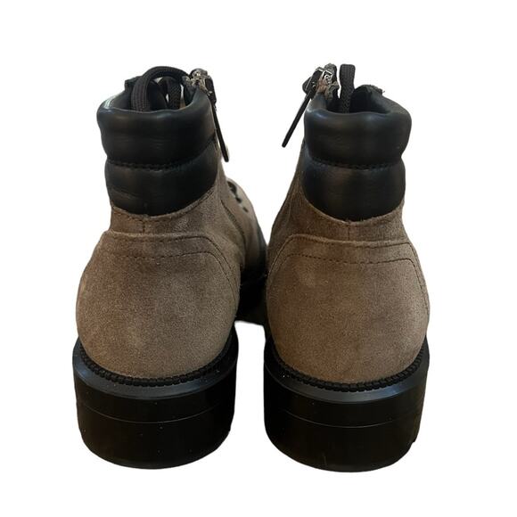 NWOT Aquatalia Liviana Taupe Suede Weatherproof Leather Hiker Boots Sz 8.5 - Picture 4 of 7